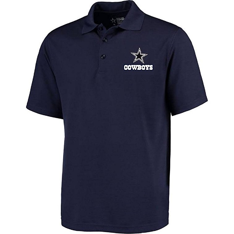 Dallas Cowboys Men's Big & Tall Birdseye Polo Shirt Navy