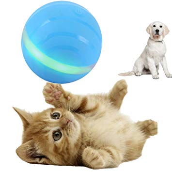 Ritatsar Upgraded Interactive Pet Toy Ball for Cat Dog,Built-in Gravity Sensor,USB Rechargeable,360 Degree Auto Rolling/Turn Off,RGB LED Lights,Waterproof Durable Rubber Smart Train Chase Wicked Toys