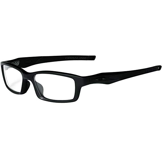 Oakley Crosslink Men's RX Prescription Frame - Satin Black/Black/Size 53-17-140