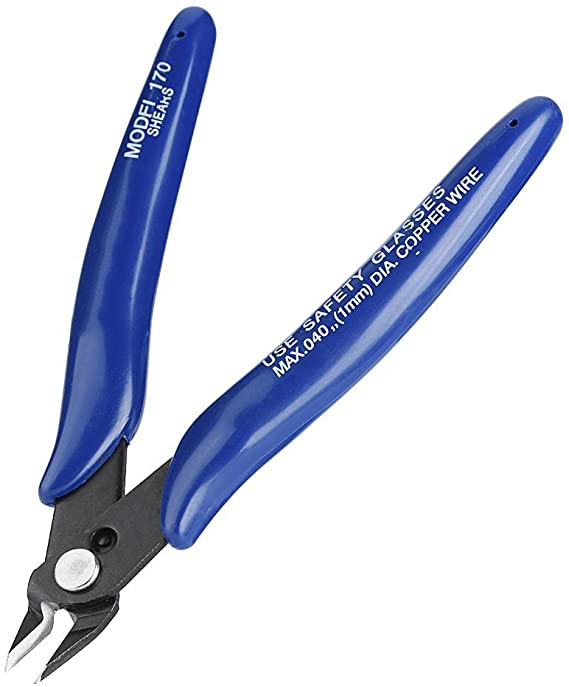3D Printer Wire Cutter, Lightweight Side Cutting Nippers Snips Shears Diagonal Pliers Tool, Suitable for Cutting Wire, Electronic Foot Trimming Plastic Products, Cut a Small Metal Wire