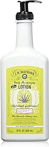 J.R. Watkins Aloe and Green Tea Daily Moisturizing Lotion, Body Cream in Pump Dispenser â€“ Hydrating Skin Cream Made with Shea Butter, Cocoa Butter, Coconut Oil & Vitamin E, 532 Milliliters