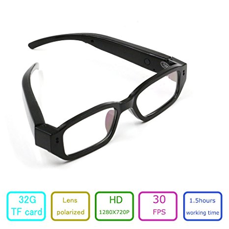 Eovas 8G Spy Eyeglasses Camera 720P Hidden Camcorder Video Glasses Camcorder Eyewear Dvr Digital Camera Recording