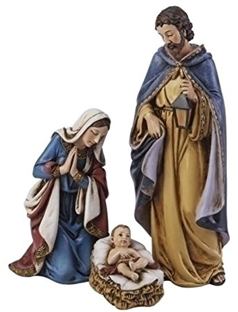 3-Piece Joseph's Studio Holy Family Religious Christmas Nativity Figurine Set