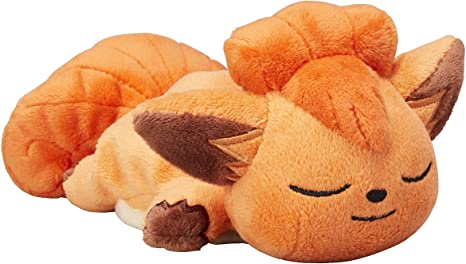 Pokemon Center Original Sleeping Kuttari Vulpix (Rokon) Stuffed Beanbag Poke Doll Plush (6.5-Inch)