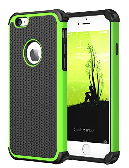 iPhone 6 Case, CHTech Double Durable Shockproof Case for Apple iPhone 6/6S 4.7 Inch (Green)