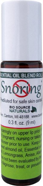 No Snore Essential Oil Blend Aromatherapy 0.3 fl oz (9 ml) Roll On
