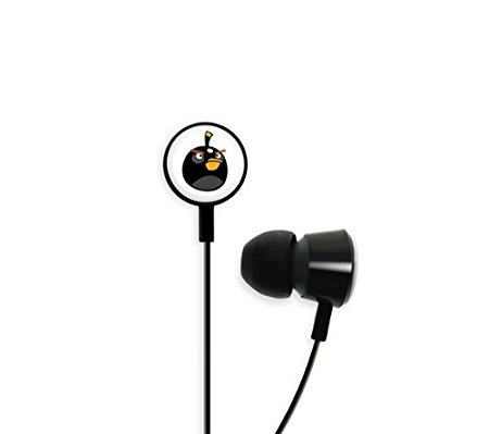 Gear4 Angry Birds Tweeters In-Ear Stereo Headphones - Black Bird