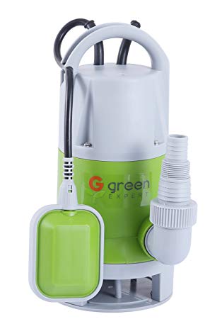 Green Expert 1/4HP 203619 Portable Submersible Automatic Sump Pump with Tethered Float Switch for Dirty Water 2113 GPH Water Removal Pump