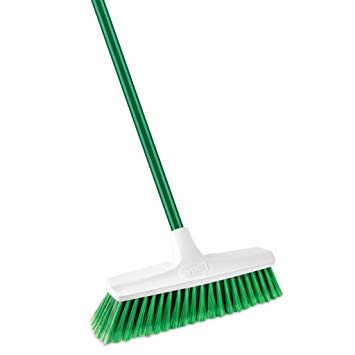 Libman Home And Commerical Sweep Push Broom - 13" Smooth Bristles, 53" Handle, Indoor and Outdoor