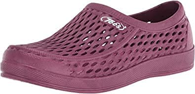 TECS Women's Summer Slip On Classic Clog Water Shoes - Lightweight, Easy to Clean and Cushioned Insole