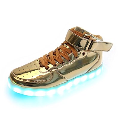 iTURBOS Super  Hover Light Up Shoes - Light Up LED Shoes for Women Men - 7 Static & 3 Dynamic Color Modes, 1 Strobe Mode - Trendy Rechargeable LED Sneakers for Christmas (Charger Included)