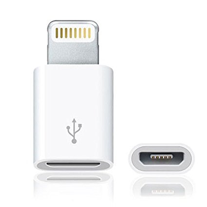8 Pin Lightning to Micro USB Converter Connector for iPhone 6, 5, 5S, 5C, iPad