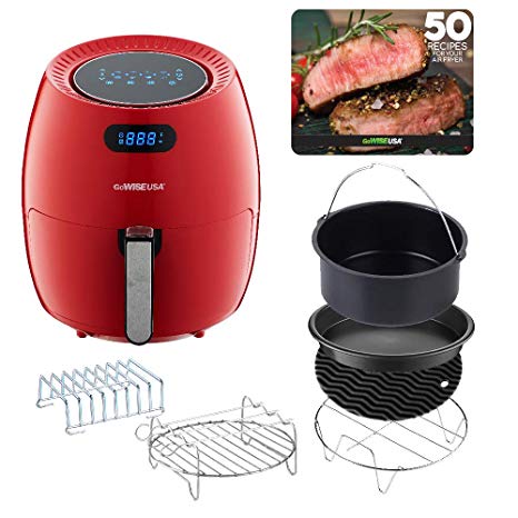 GoWISE USA 5.8-Quarts 8-in-1 Air Fryer XL with 6-Pieces Accessory