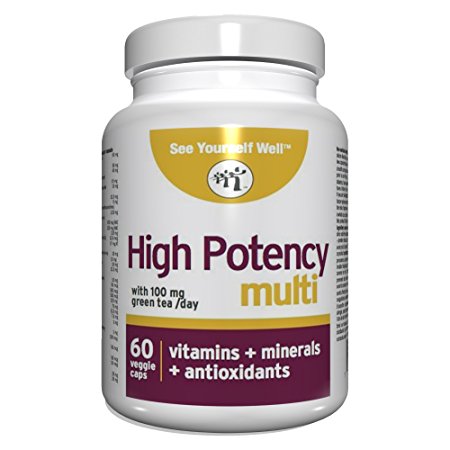 High Potency: All Natural Brain Function Booster & Anti Aging Essentials. Memory, Mental Clarity & Cognitive Function. Antioxidant Nutrients, Vitamins, and Minerals, plus Green Tea