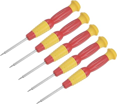 uxcell Precision Tri-point Screwdriver, 0.6mm Y-type for Watch Eyeglasses Electronics Repair, 5 Pcs