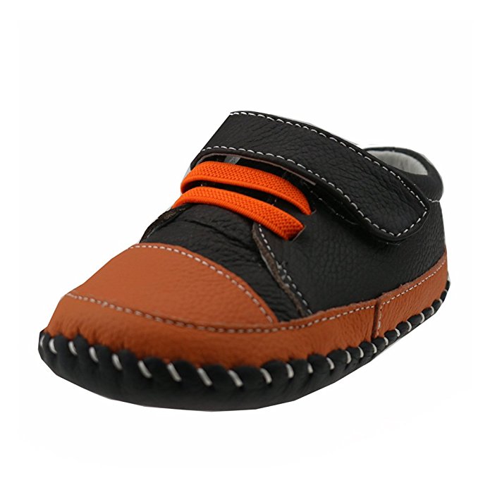 Orgrimmar Baby Boys Girls First Walkers Soft Sole Leather Baby Shoes