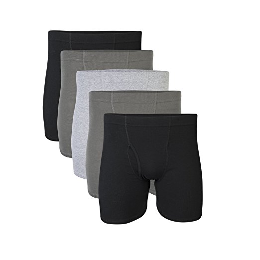 Gildan Men's Boxer Briefs With Covered Waistband Multi-Pack