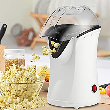 1200W Popcorn Maker, Popcorn Machine, Hot Air Popcorn Popper with Measuring Cup Healthy Machine No Oil Needed