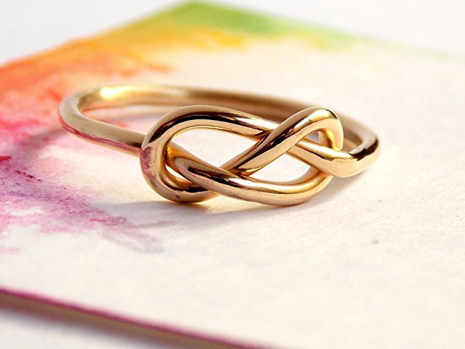 Infinity Knot Ring: 14K Goldfilled ring, golden ring, love ring, love knot, Mother's Day, promise ring, friendship ring, Valentine's Ring
