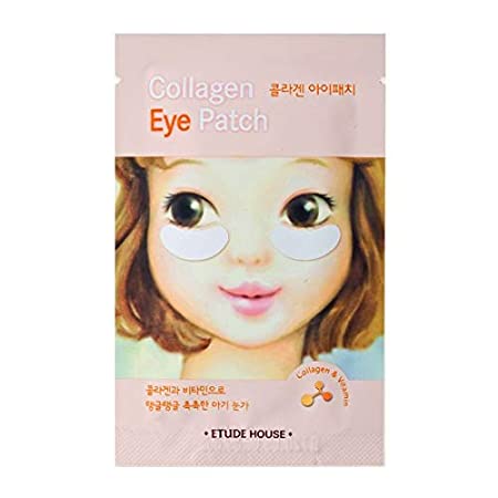 ETUDE HOUSE Collagen Eye Patch, 0.14 oz. 10 pack | Revitalizing Under-Eye Treatment Mask Patch with Intensive Hydration and Tightening Effect