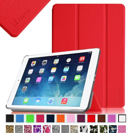 Fintie SmartShell Case for Apple iPad Air iPad 5 5th Generation Ultra Slim Lightweight Stand with Smart Cover Auto Wake  Sleep - Red