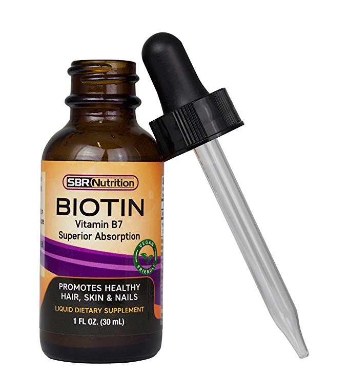 MAX ABSORPTION Biotin Liquid Drops, 5000mcg of Biotin Per Serving, 60 serving, No Artificial Preservatives, Vegan Friendly, Supports Hair Growth, Strong Nails and Glowing Skin, Made in USA