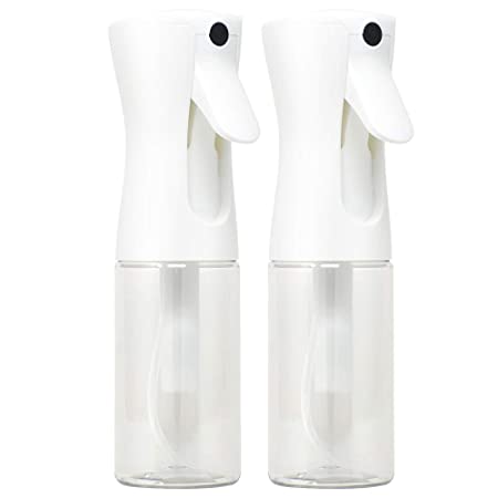 Flairosol Sprayer Continuous Hair Water Mister Spray Bottle (White Head 2 x 5oz)