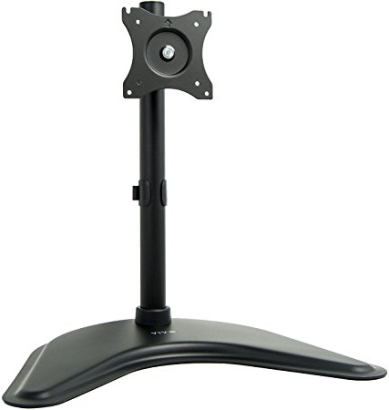 VIVO Single LCD Monitor Desk Stand Adjustable Tilt Free-Standing Mount fits 1 Screen up to 27" (STAND-V001P)