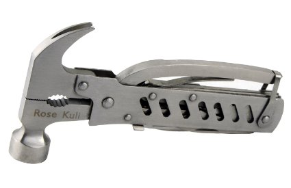 Rose Kuli 7" Portable Camping Multipurpose MultiTools Multifunctional Multitool Army Knife Axe with Hammer Plier
