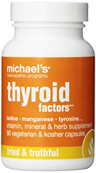Michael's Naturopathic Programs Thyroid Factors Nutritional Supplements, 90 Count