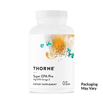 Thorne Research - Super EPA Pro - Concentrated Omega-3 Fatty Acid Supplement - 650 mg EPA/100 mg DHA - 120 Gelcaps