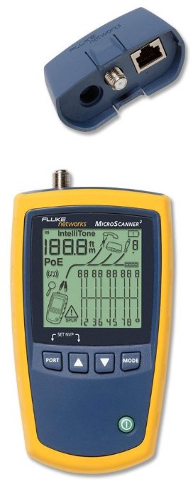 Fluke Networks MS2-100 MicroScanner2 VDV and Network Cable Tester