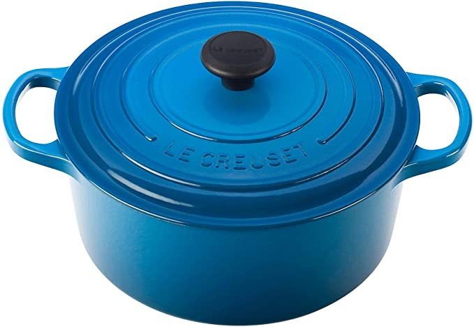 Le Creuset Signature Enameled Cast-Iron 3-1/2-Quart Round French Oven, Marseille