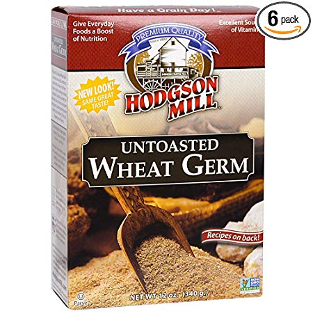 Hodgson Mill Wheat Germ, Untoasted, 12-Ounce (Pack of 6)