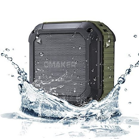 Omaker M4 Portable Bluetooth 40 Speaker with 12 Hour Playtime for OutdoorsShower Army Green