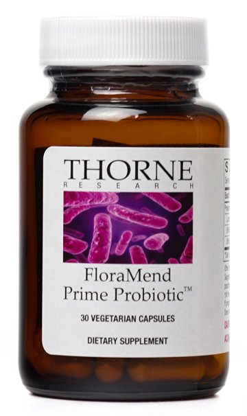 Thorne Research - FloraMend Prime Probiotic - Shelf-Stable and Stomach Acid-Resistant Probiotic Blend - 30 Vegetarian Capsules