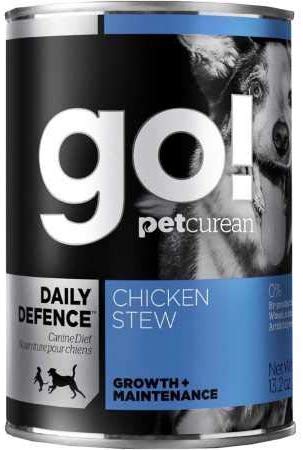 Petcurean Go! Daily Defence Chicken Stew Canned Dog Food 13.2oz (12 in Case)
