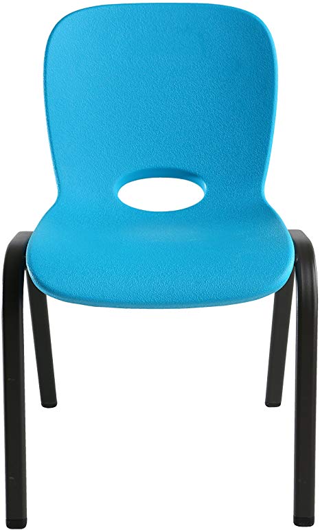 Lifetime 80472 Kids Stacking Chair (4 Pack), Glacier Blue