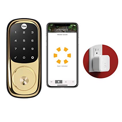 Yale Security YRD226-CBA-605 Assure Connected by August Touchscreen Smart Lock, Polished Brass