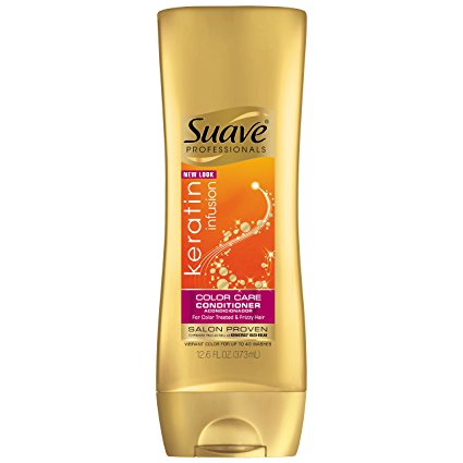 Suave Professionals Keratin Infusion Color Care Conditioner, 12.6 Ounce (Pack of 2)