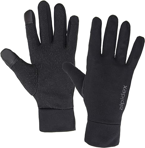 ALPIDEX Lightweight Sports Gloves Men Woman Gloves Touchscreen Running Thin Warm Liner Winter Bike Walking Cycling Biking Sporting Driving Anti Slip Glove Liner
