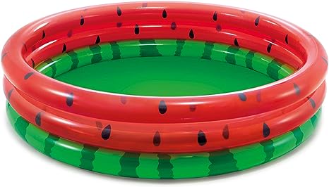 Intex 66-Inch Round Inflatable Outdoor Kids Swimming and Wading Watermelon Pool for Ages 2 and Up