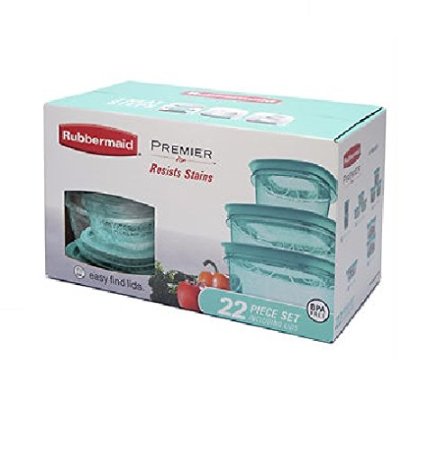 Rubbermaid Premier 22-piece Food Saver Storage Container Set with Easy Find Lids