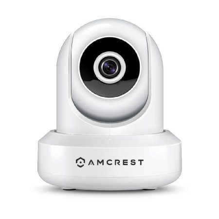 Amcrest ProHD 1080P POE (Power Over Ethernet) IP Camera with Pan/Tilt, Two-Way Audio, Optional Cloud Recording, Full HD (1920TVL) @ 30FPS, Wide 90° Viewing Angle and Night Vision IP2M-841EW (White)