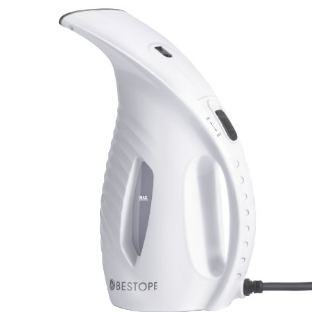 Garment Steamer, BESTOPE Portable Clothes Steamer Best Handheld Fabric Garment Steamer - Powerful Steamers with Fast Heat-up, 180ml Capacity Perfect for Home and Travel