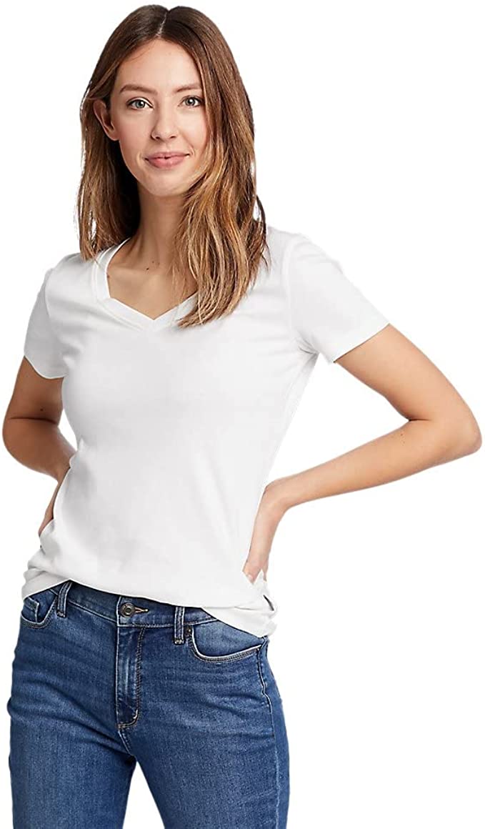 Eddie Bauer Women's Favorite Short-Sleeve V-Neck T-Shirt