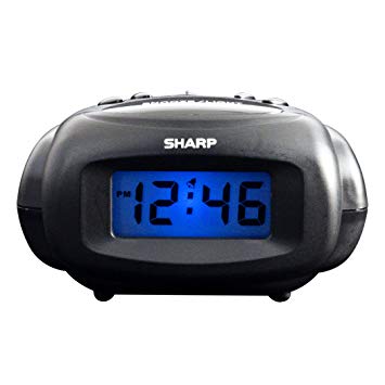 Sharp SPC500 LCD Alarm Clock (Black)