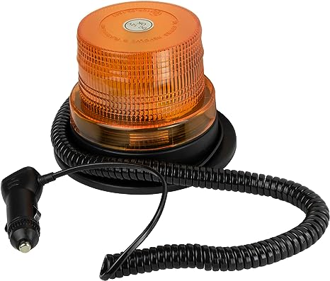 Blazer International 195C48AW LED Strobe Beacon with Magnetic Base, Amber