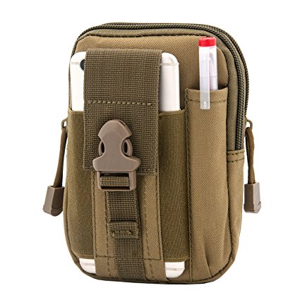 Fitackle Tactical Molle Pouch Compact EDC Utility Gadget Belt Waist Bag Cell Phone Holster Holder for iPhone 6 Plus