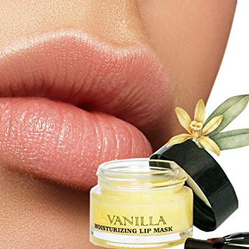 Moisturizing Green Tea Vanilla Sleeping Lip Mask Balm, Younger Looking Lips Overnight, Best Solution For Chapped And Cracked Lips, Unique Formula And Power Benefits Of Green Tea and Vanilla